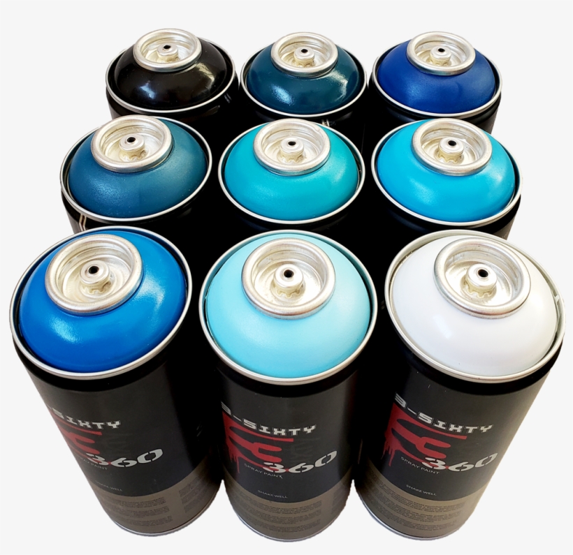 Blue Spray Paint Pack - Caffeinated Drink, transparent png download