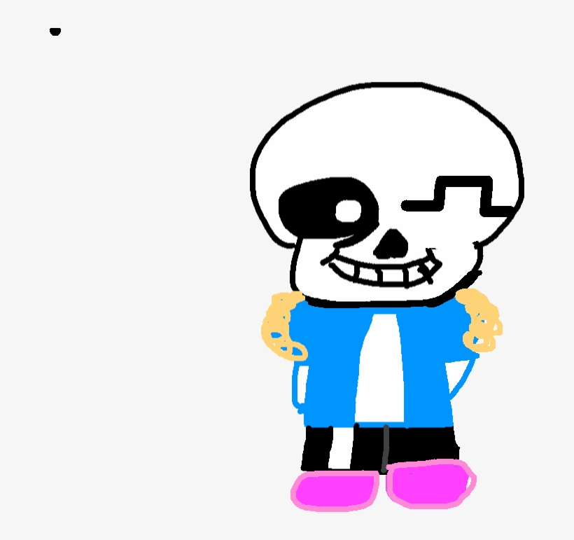 Sans - Winking - Cartoon, transparent png download