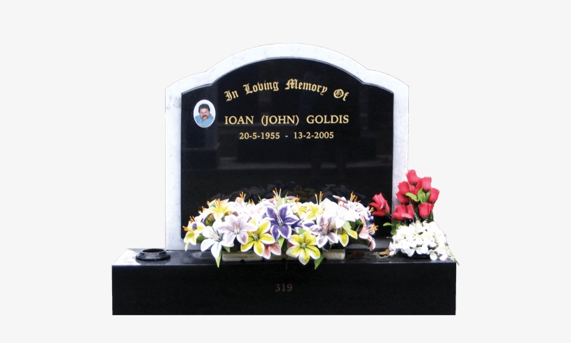 L2 Carrara Marble Headstone Image - Headstone, transparent png download