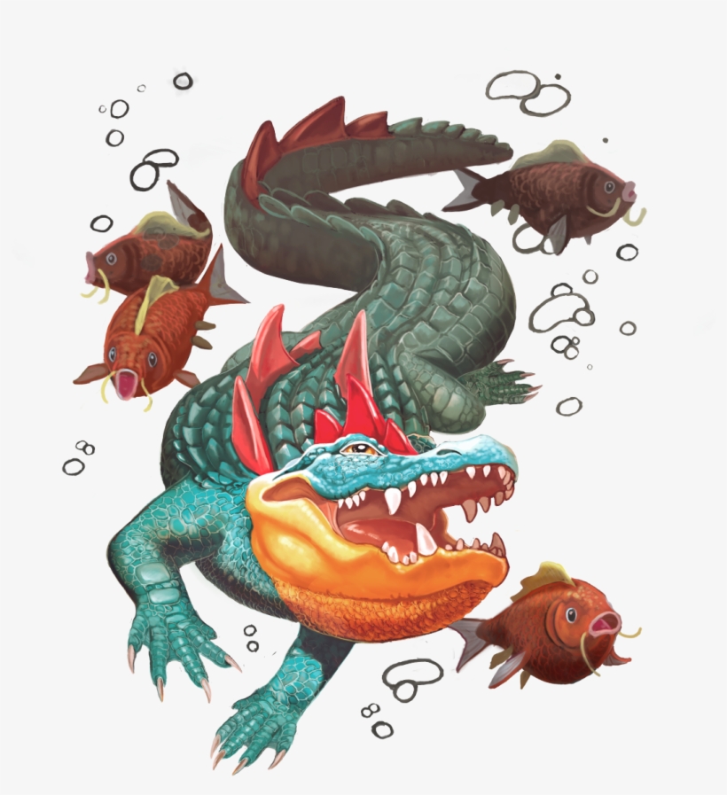 Feraligatr Is Swimmin' Tumblr / Shirt / Facebook ” - Illustration, transparent png download