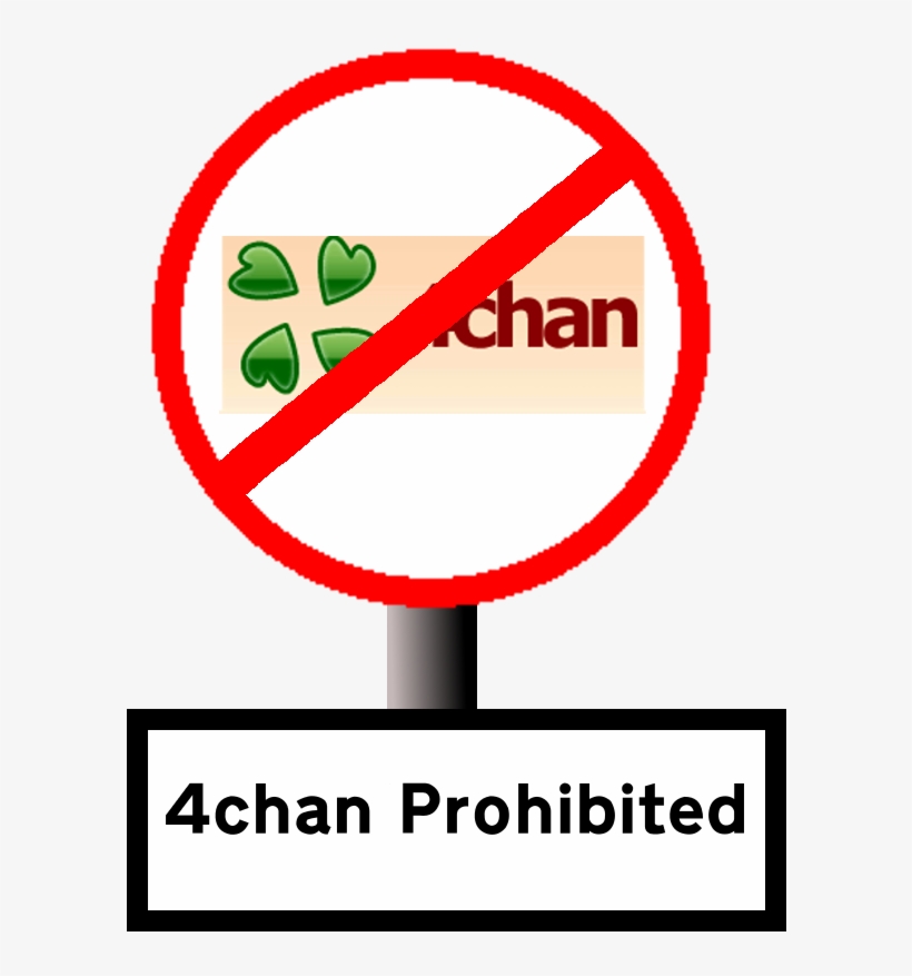 4chan And It's Notorious /b/ Board - Traffic Sign, transparent png download
