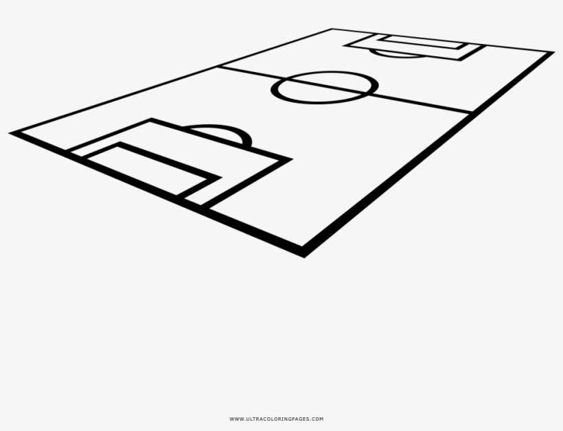Soccer Field Coloring Page - Drawing Transparent PNG - 1000x1000 - Free ...