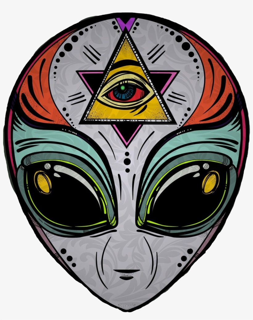 Drawn Alien Illuminati - Illuminati Drawing, transparent png download