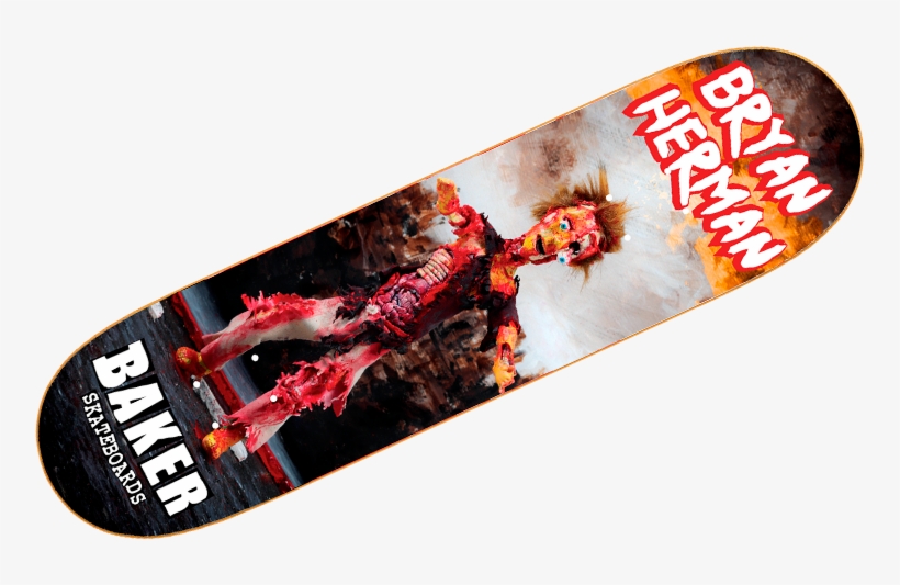 Herman-cursed - Skateboard Deck, transparent png download