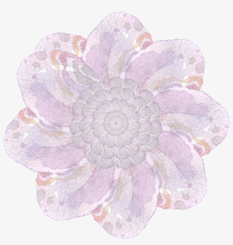 Simple Watercolor Decoration Flower Png And Psd - Artificial Flower, transparent png download