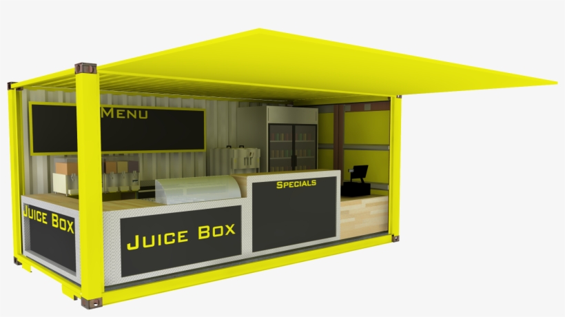 Juice Box™ - Shipping Container Juice Bar, transparent png download