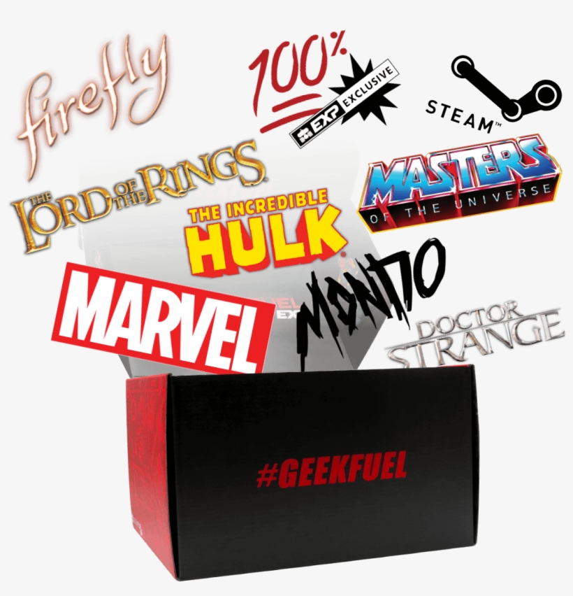 Brands Exploding Out Of Geek Fuel Box - Masters Of The Universe, transparent png download