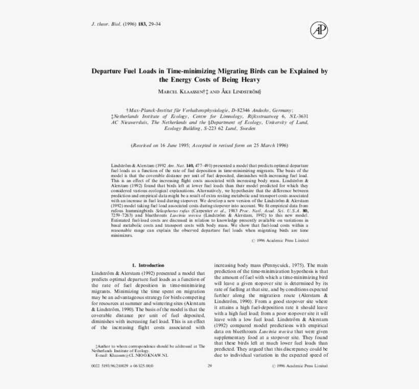 Departure Fuel Loads In Time-minimizing Migating Birds - Intracoccygeal And Pericoccygeal Glomus Bodies And, transparent png download