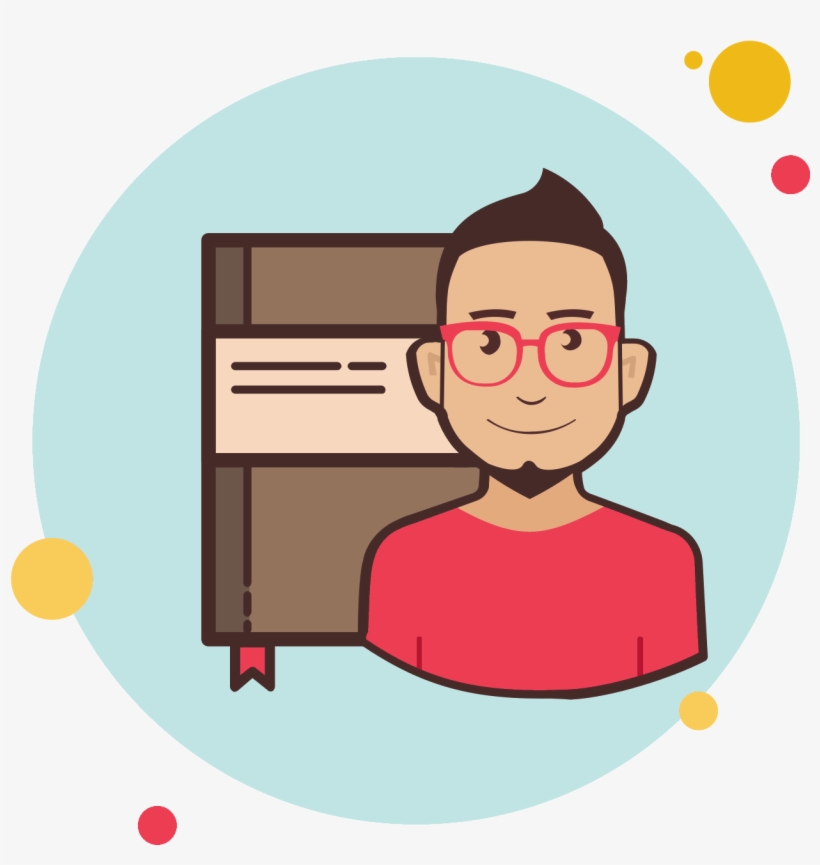 Hombre Con Moleskine Icon - Cartoon, transparent png download