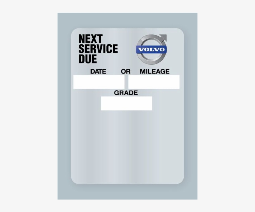 Volvo Oil Change Stickers - Gadget, transparent png download