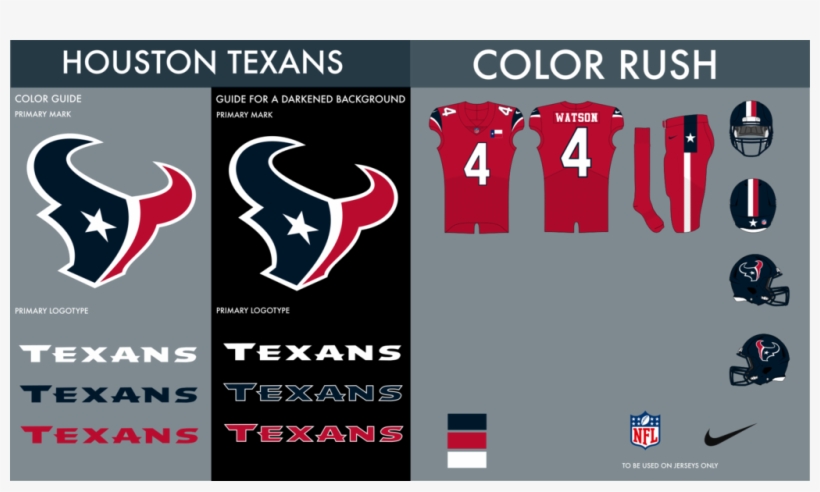Houston Texans Color Rush - Graphic Design, transparent png download