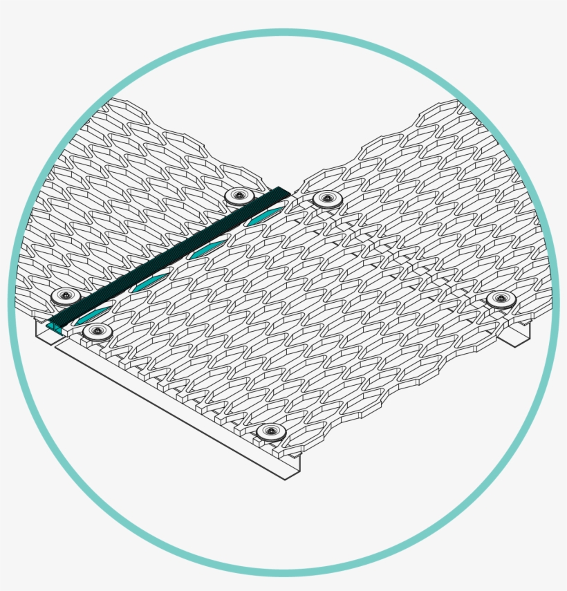 Walkway Joiner Walkway Corner - Fan, transparent png download