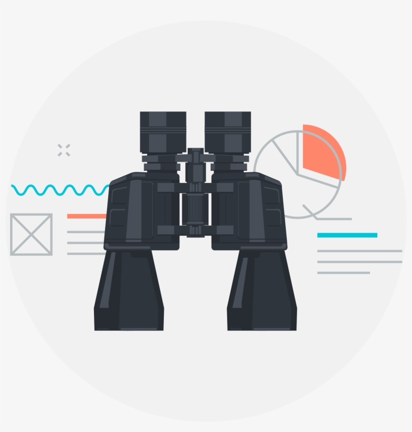 Research Icon - Binoculars, transparent png download