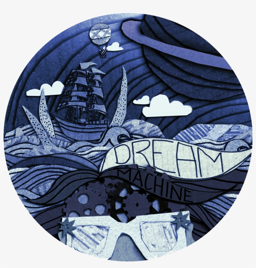 Dreammachine-blue, transparent png download