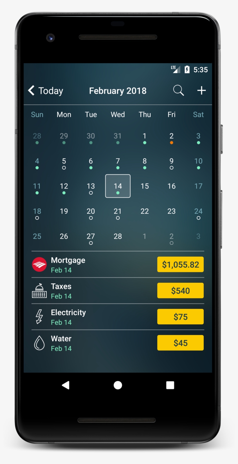 Money Pro - Calendar, transparent png download