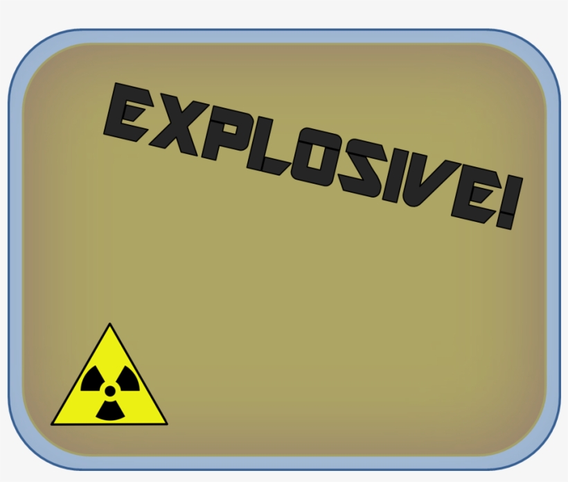 Plastic Explosive - Nuclear Warning Sign, transparent png download