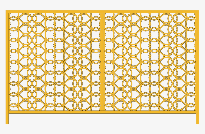Geometric Patterns And Provides A Very Visible Decorative - Islamic Fence, transparent png download