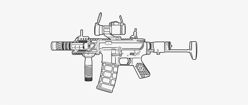 M4 Gbbr Pdw - Assault Rifle, transparent png download
