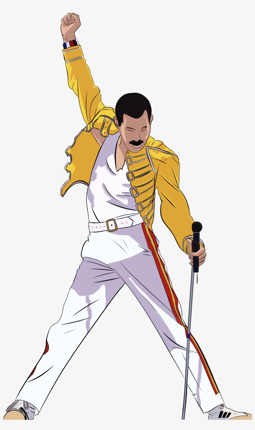 Drew Freddie Mercury, The Greatest Bi Man To Ever Live - Illustration, transparent png download