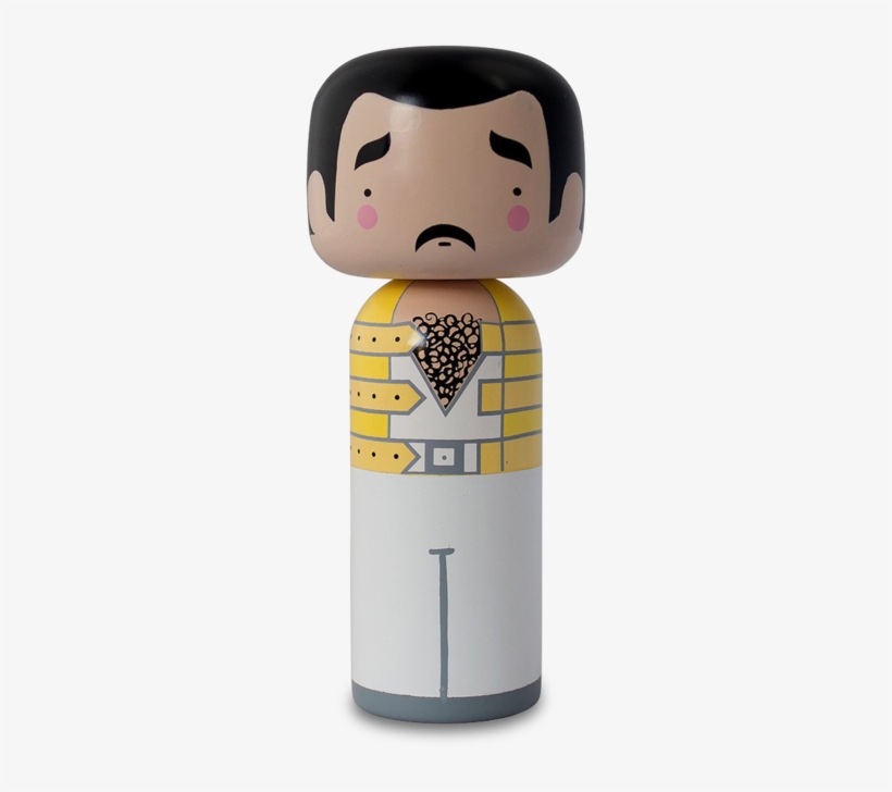 Freddie Mercury Kokeshi, transparent png download