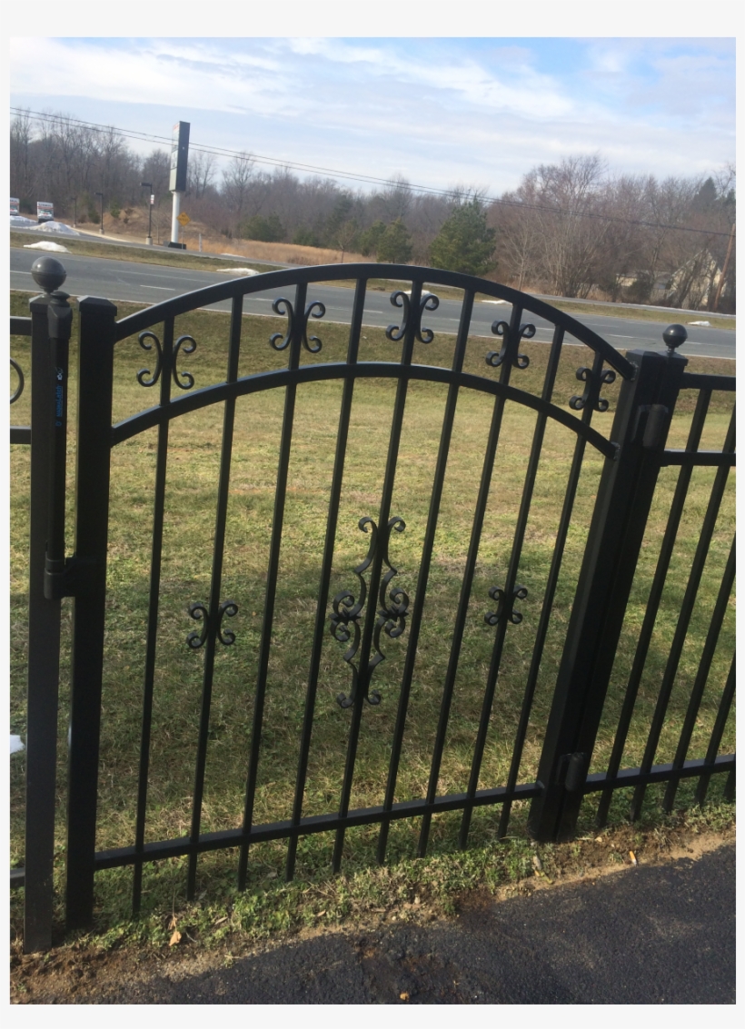 42 Arched Walk Gate With Optional Ornamental Scroll - Gate, transparent png download