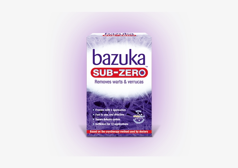 Bazuka Sub Zero Freeze Treatment - Packaging And Labeling, transparent png download