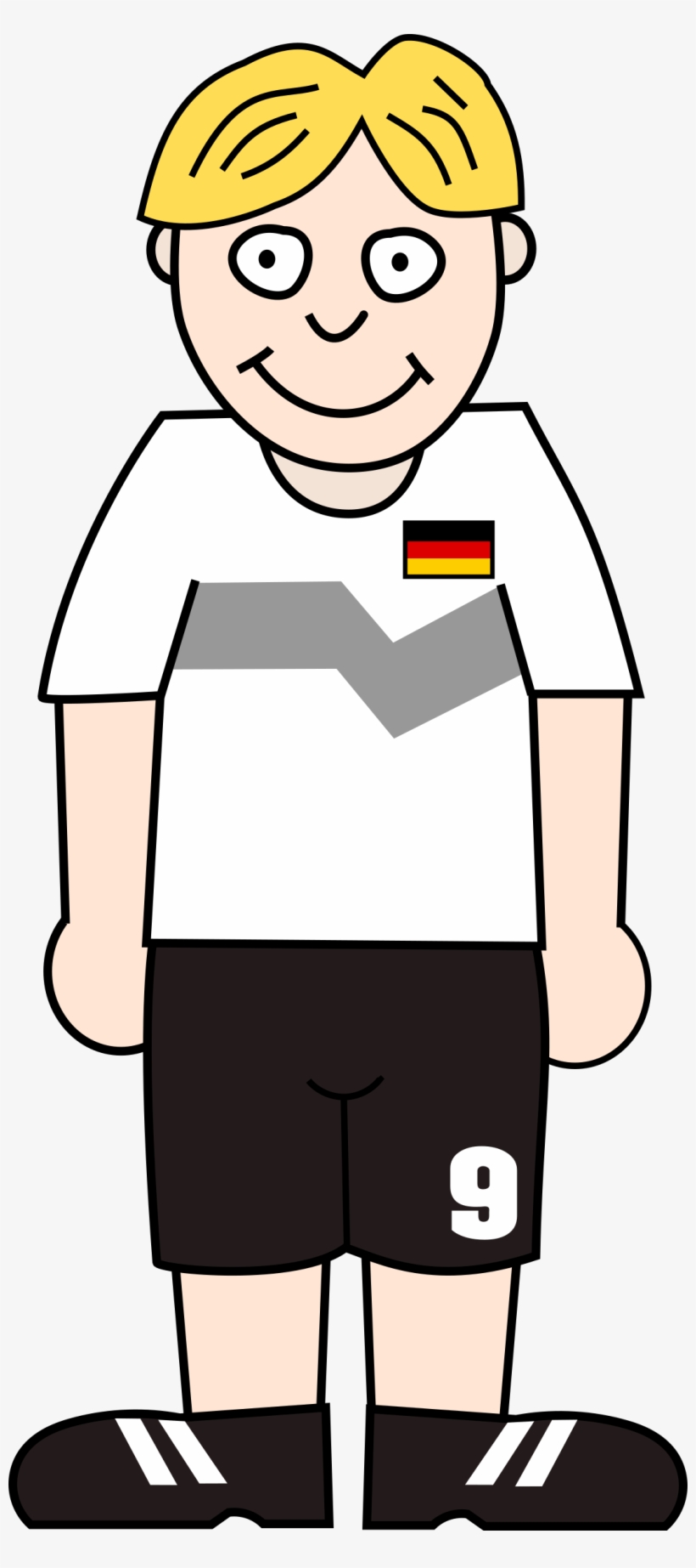 Big Image - Standing Soccer Player Clipart, transparent png download