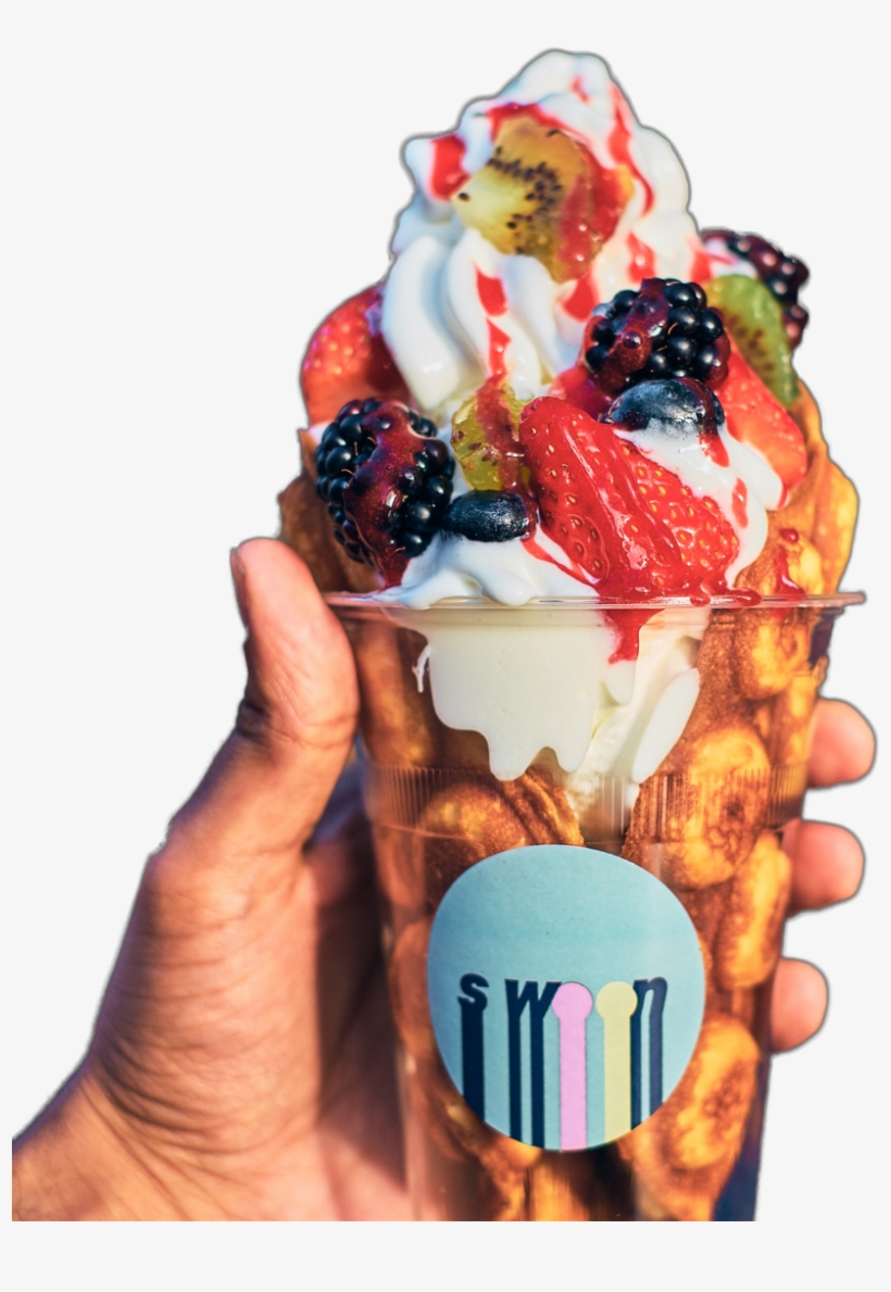 Frozen Yogurt - Cream, transparent png download