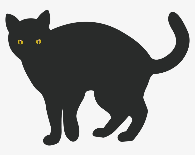 Black Cat - Black Cat Clipart Png, transparent png download