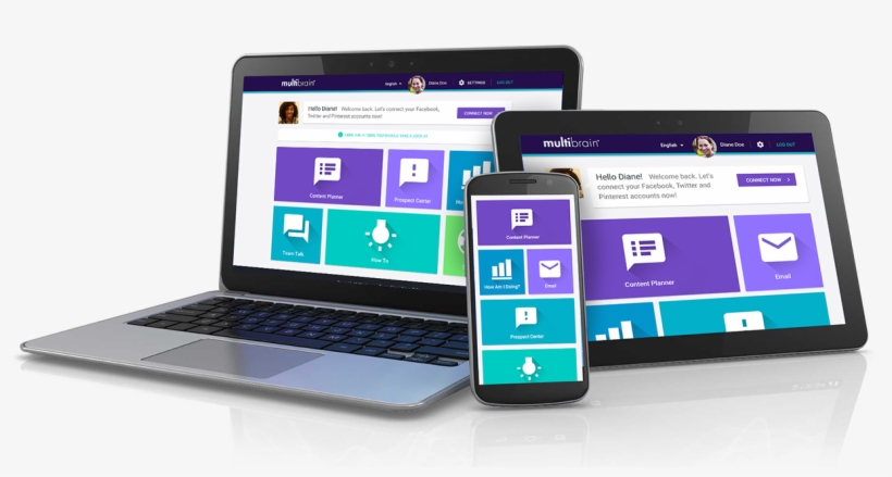 Click - Click - Done - Social Media Simplified - - Netbook, transparent png download