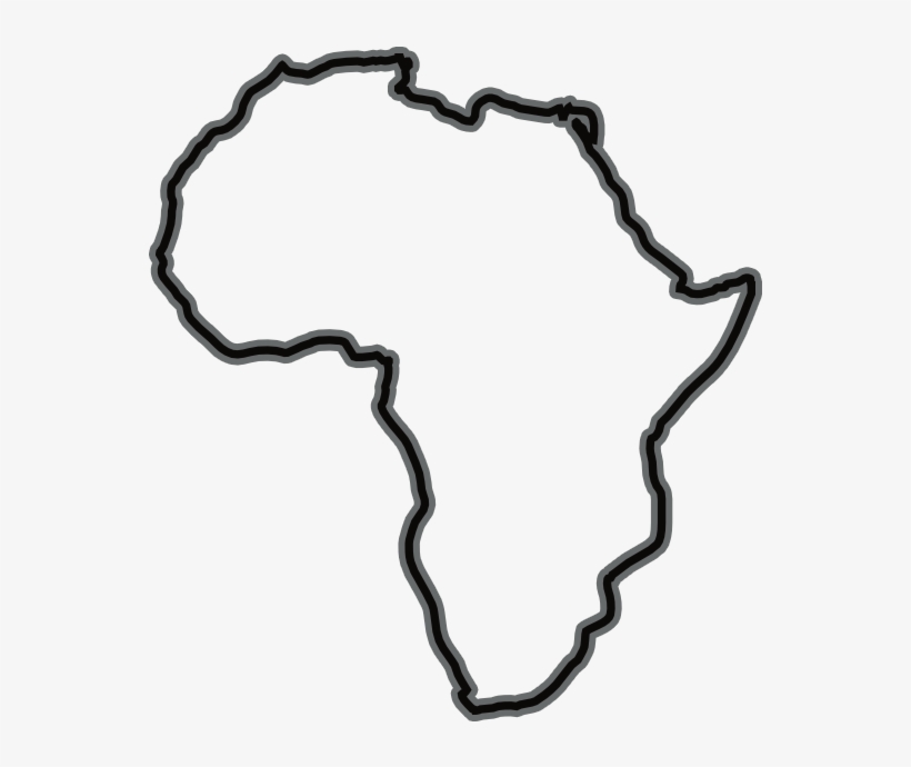 Find Us - Africa Outline Drawing, transparent png download