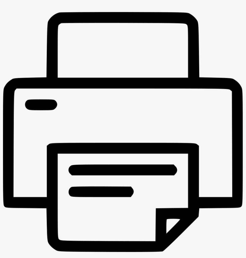 Icon Printer Comments, transparent png download