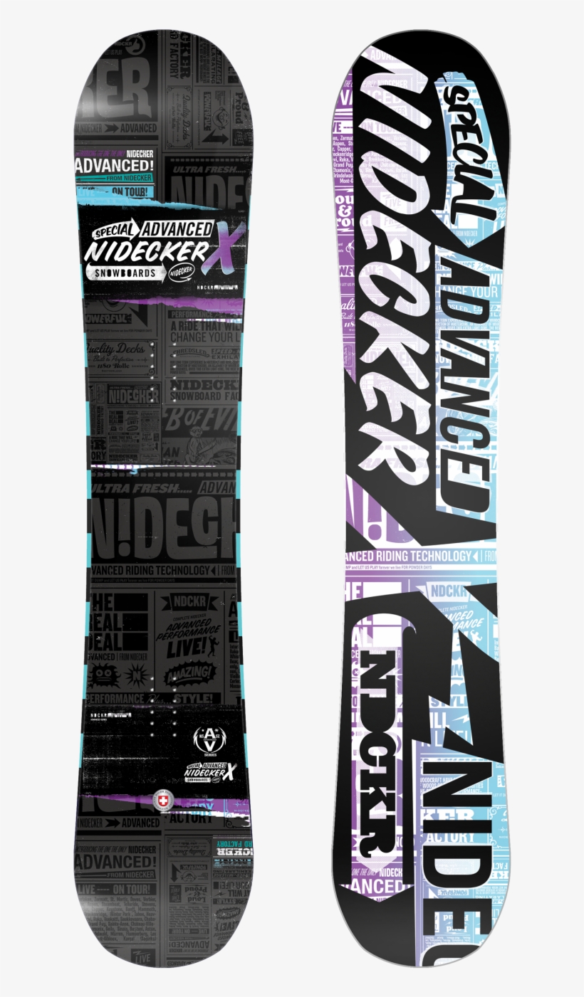 Best Nidecker Snowboard - Snowboard, transparent png download