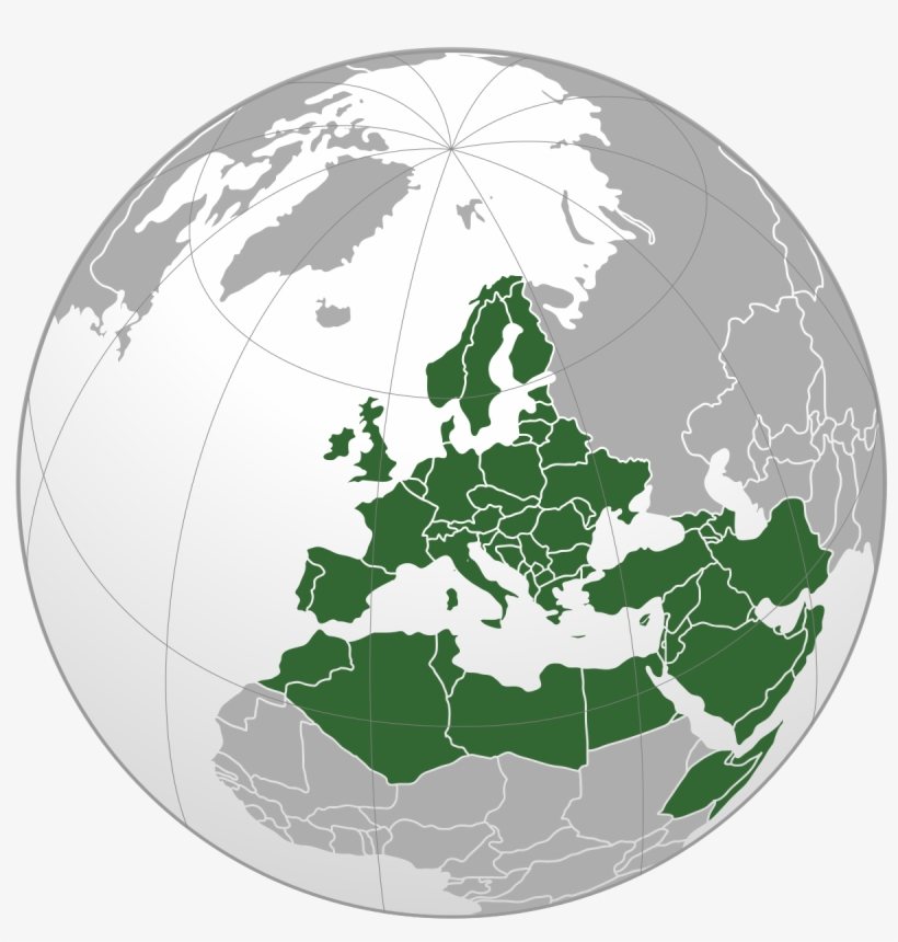 Africa Map Outline Png - Europe Orthographic Projection, transparent png download