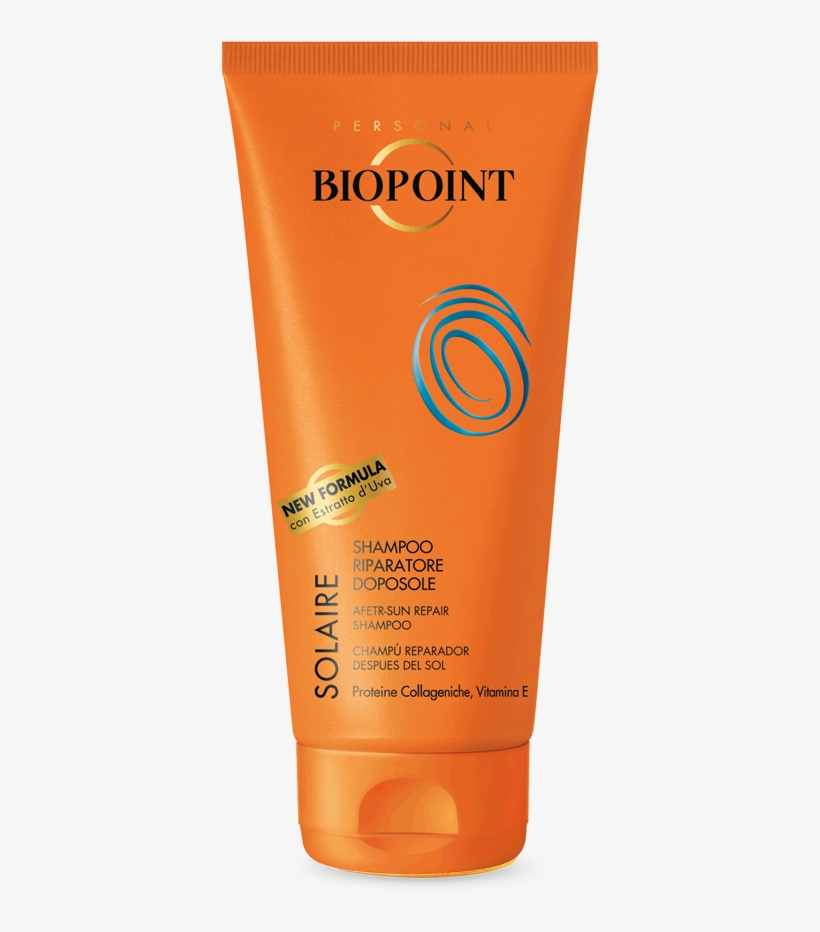 Solaire Hair Aftersun Repairing Shampoo - Biopoint, transparent png download