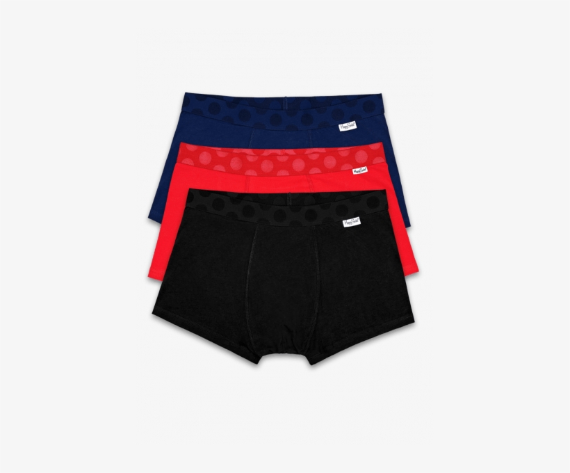 Happy Socks 3 Pack Solid Trunk - Underpants, transparent png download