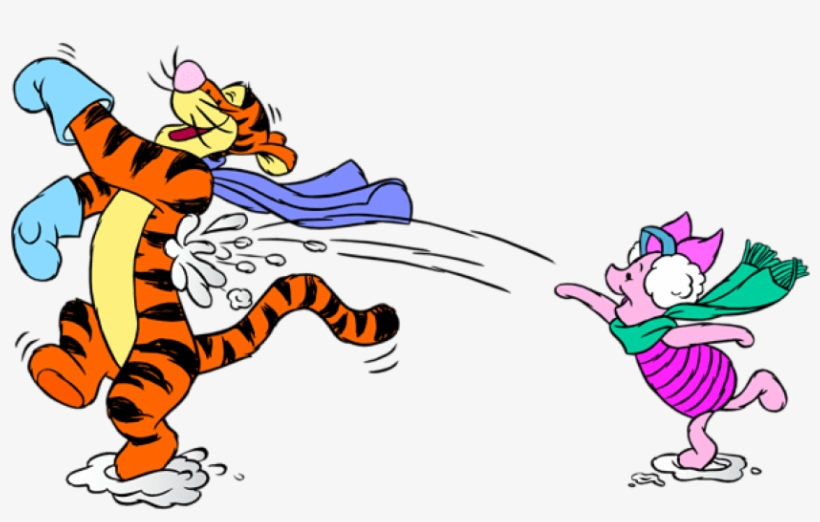 Free Png Download Tigger And Piglet With Snowballs - Winnie The Pooh Cut Out, transparent png download
