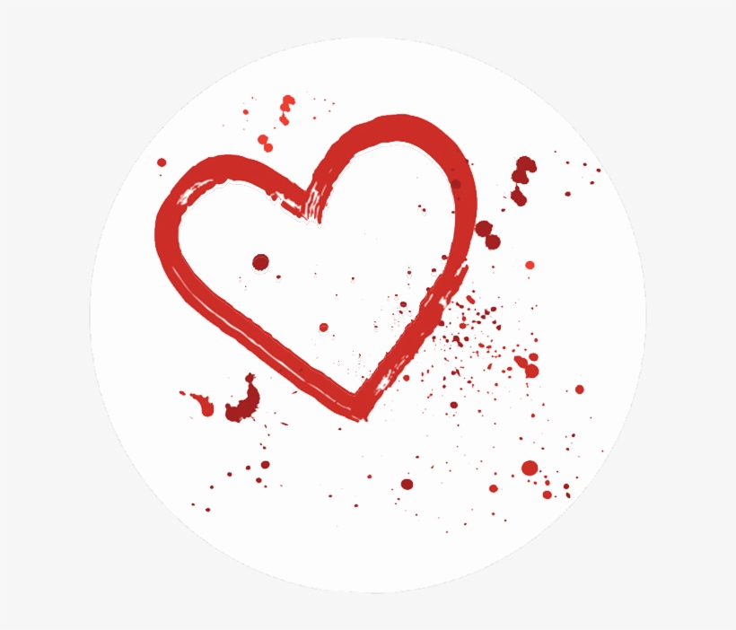 Be Our Valentine $5 Drop In Rate - Red Paint Heart, transparent png download