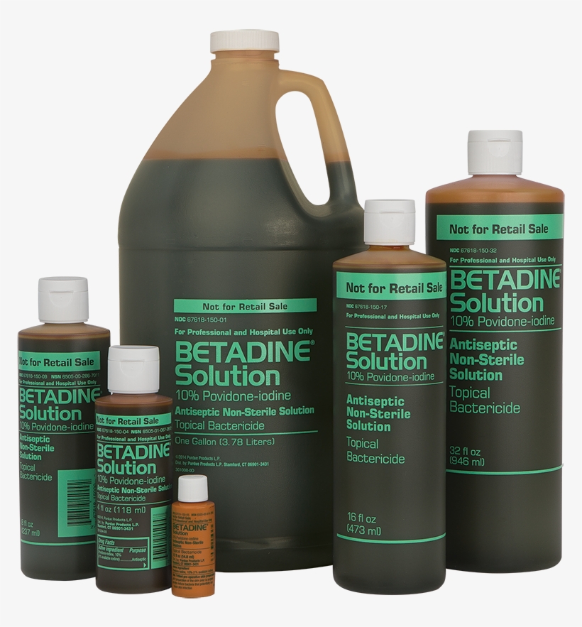 Betadine® Solution - Betadine Povidone Iodine, transparent png download