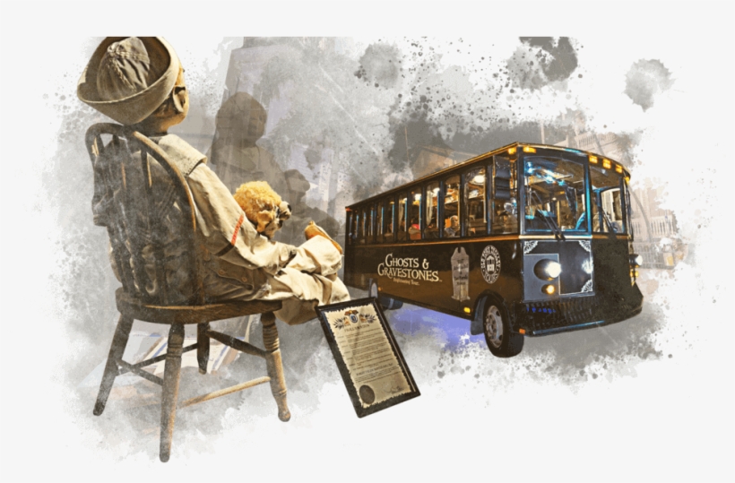 Key West Ghost Tour Trolley And Robert The Doll - Snow, transparent png download