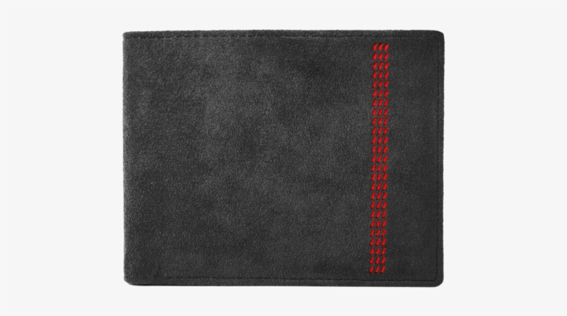 Alcantara Wallet With Red Stripe Embossing - Wallet, transparent png download