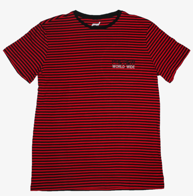 Classic Logo Stripe Tee - Active Shirt, transparent png download