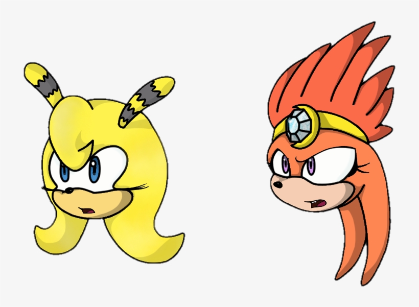 Two More Mobian Princess Heads Princess Saffron And - Cartoon, transparent png download