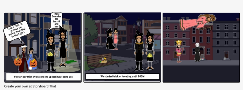 The Terror Of The Trick Or Treating - Cartoon, transparent png download