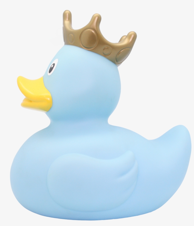 Xxl Blue Rubber Duck With Crown, 25 Cm By Lilalu - Rubber Duck, transparent png download