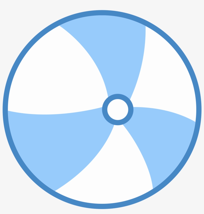Beach Ball Blue Icon - Cell Phone Radiation Png, transparent png download