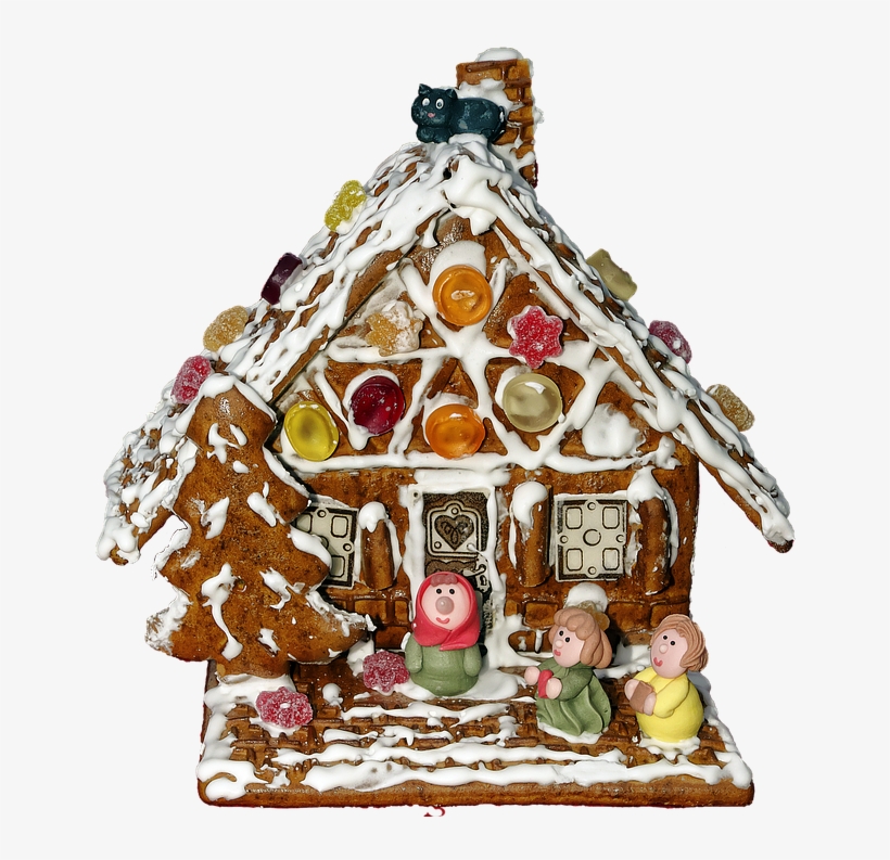 Gingerbread House Png - Christmas House Food Transparent, transparent png download
