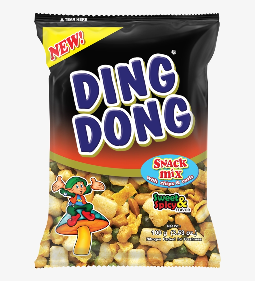 A Fun Medley Of Peanuts, Corn Bits, U - Ding Dong Mixed Nuts Hot And Spicy, transparent png download