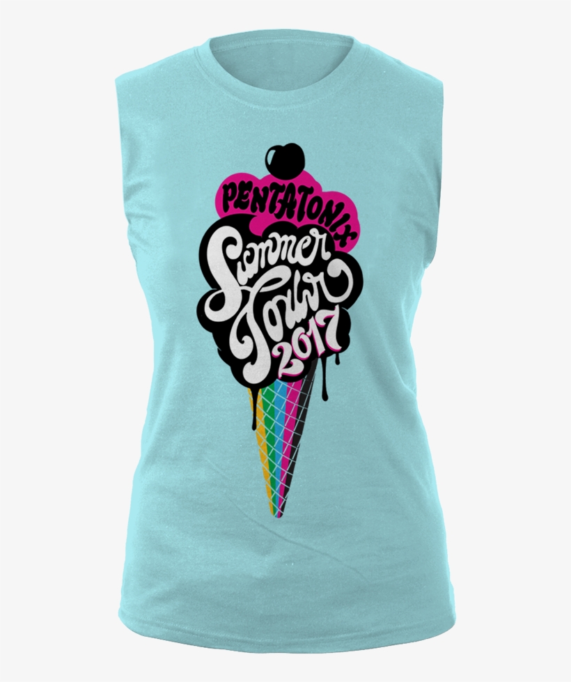 Ice Cream Tour Junior Muscle Tank - Active Shirt, transparent png download