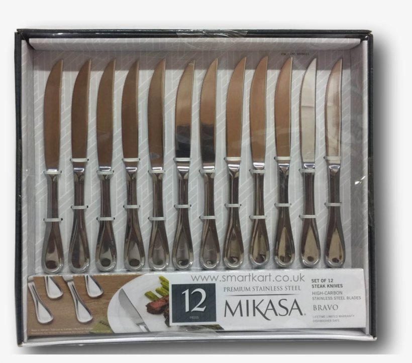 Mikasamikasa 18/10 Stainless Steel Steak Knives Lifetime - Knife, transparent png download